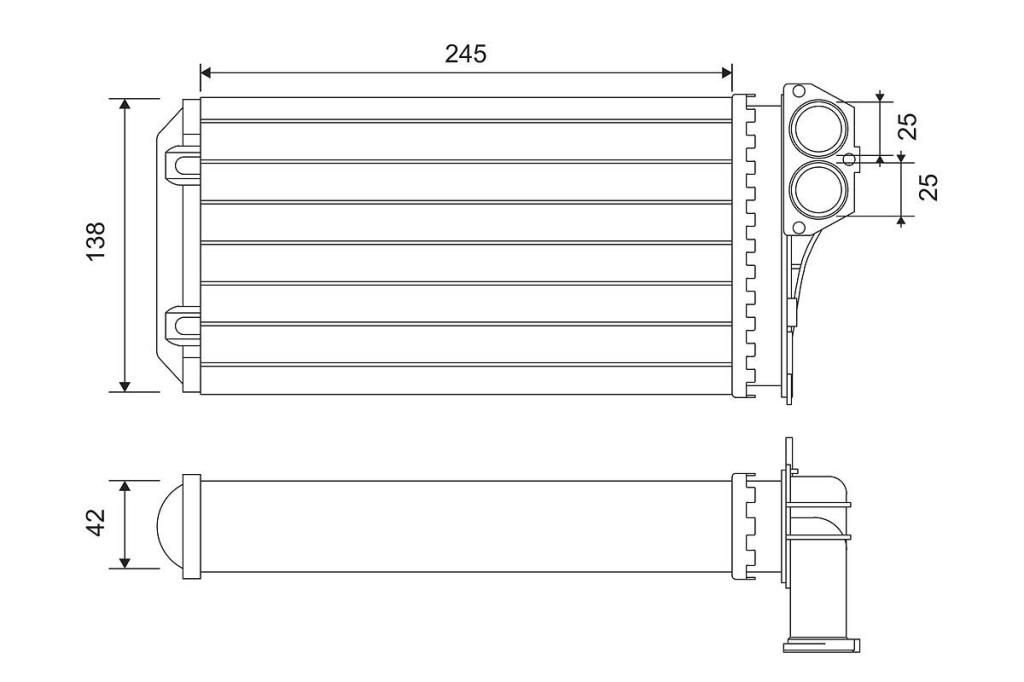 Radiateur de chauffage VALEO ref. 812221